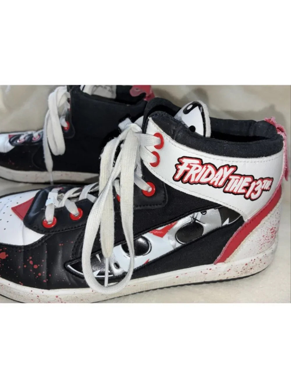 GroundUp Sneakers Jason Voorhees Friday The 13th High Top Shoes  Men Sz 10 #i